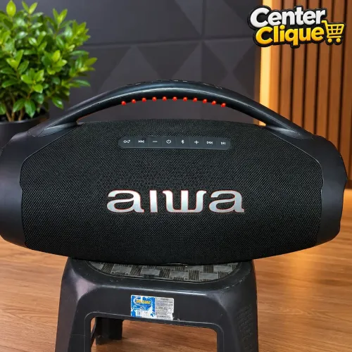 Caixinha de Som Bombox Plus Aiwa 200W (6 Meses de Uso)