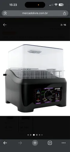 Lava louça semi automática preto