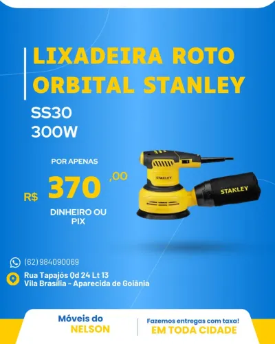 Lixadeira Roto Orbital Stanley SS330 300W