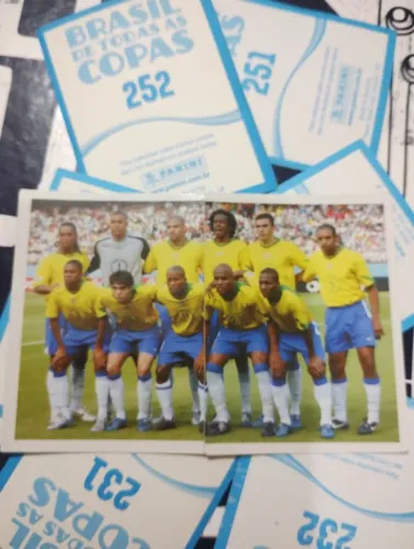 Figurinhas Seleção Brasileira Álbum Brasil de todas as Copas