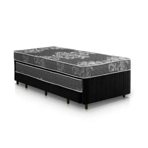 Cama Auxiliar Preta Solteiro Nova - Perfeita para Casa ou Apartamento