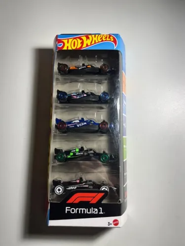 Hot Wheels Cartela 5 Carros - F1