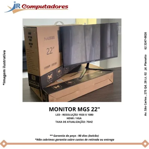 MODELOS DE MONITORES MGS 22" 24" 27" - Novos - Conferir informações e valores