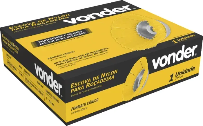 Escova de nylon para roçadeira, VONDER