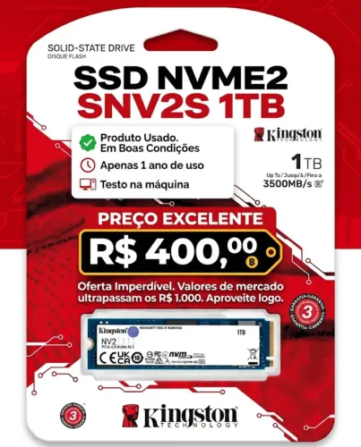 SSD NVME2 1TB KINGSTONE
