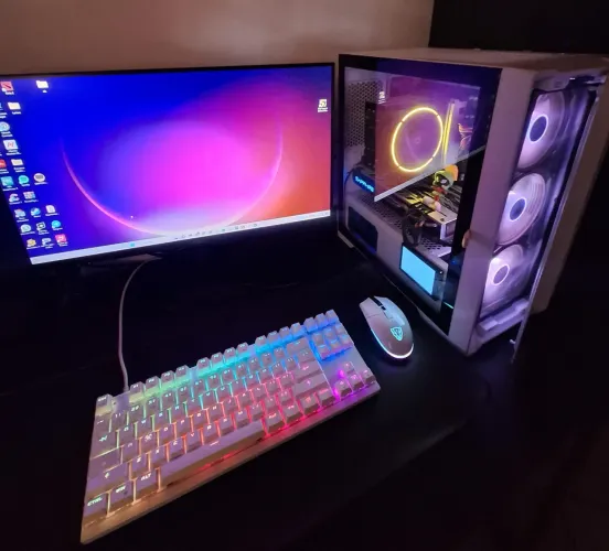 PC Gamer Completo monitor RYZEN 5 5600 32GB RAM PLACA DE VIDEO RX 570 4GB 