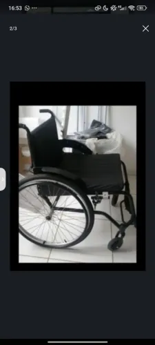Cadeira de rodas ortomix manobloco super ..
