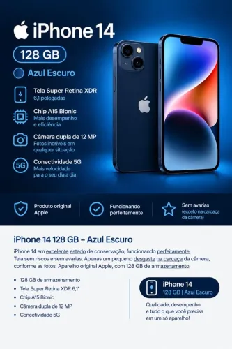 iPhone 14 128 GB - Azul Escuro