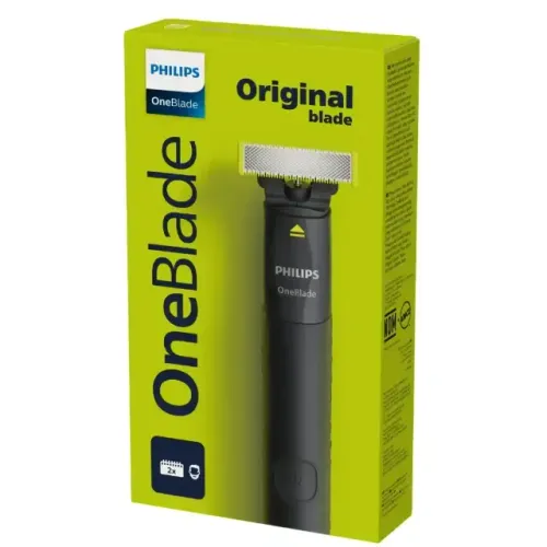 Barbeador e Aparador Elétrico Philips OneBlade com Pente 5 em 1, Sem Fio e À Prova D'Água