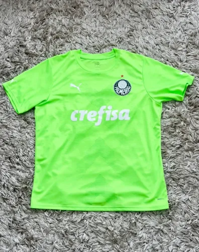 Camisa de Goleiro Palmeiras II 23/24 - Verde Limão / PERSONALIZADA 