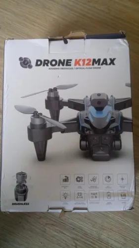 Drone Zll K12max com câmera dupla 8k preta de 2,4 GHz e 3 baterias
