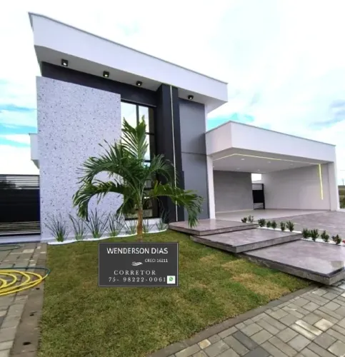 Casa a Venda Condomínio Fechado -Casa 3/4 com 3 Suíte e 1 banheiro no Papagaio