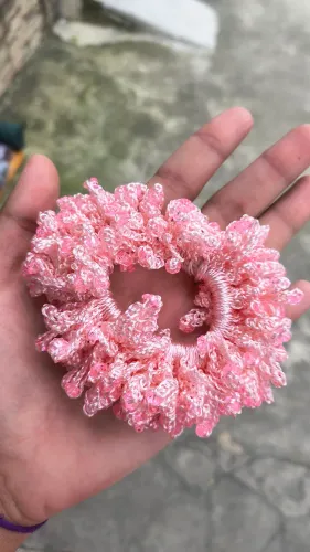 Xuxinha e redinha de crochê