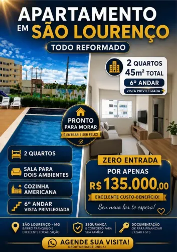 GC SÃO LOURENÇO - PE / 45 M²/02 QTOS / VENDA