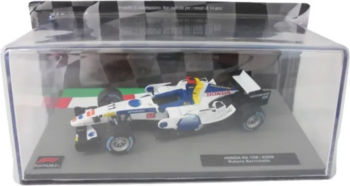 Miniatura F1 1/43 Honda RA 106 2006 Rubens Barrichello - Nova / Lacrada