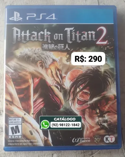 Attack On Titan 2 = R$: 290