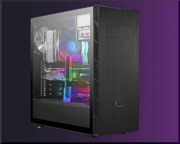 Gabinete Mid Tower Masterbox Mb600l V2 Preto com Vidro Temperado Lacrado