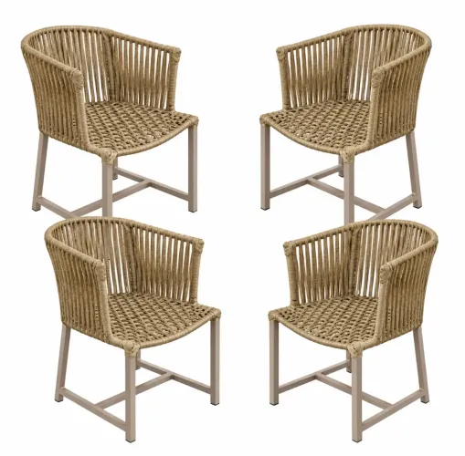CONJUNTO DE POLTRONAS DE ÁREA EXTERNA (4und)