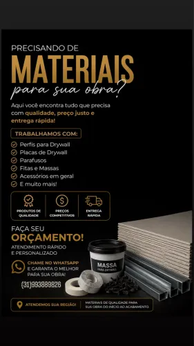 Material para construção a seco 