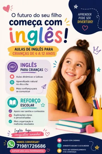 Professor Particular de Inglês e Reforço Escolar