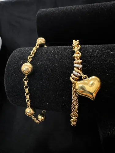 Pulseiras Femininas de ouro 18k procedência garantia eterna