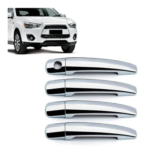Capa Aplique Maçaneta Cromada Mitsubishi Asx 2010 à 2020
