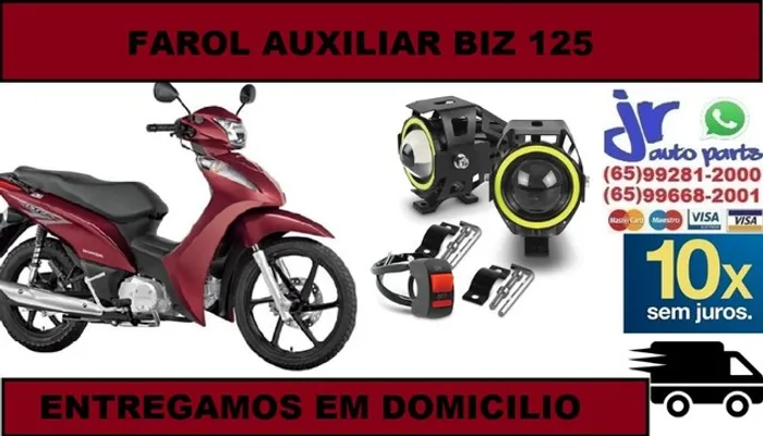 Par farol de milha biz 125c projetor