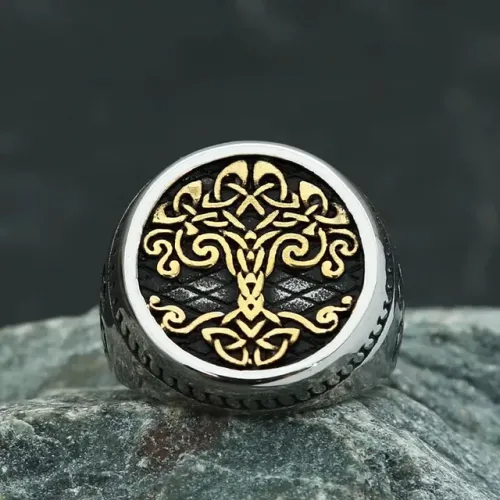 Anél Viking Yggdrasil (árvore da vida)