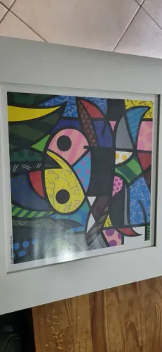 Romero Britto, My Cow, gravura da série especiais, medidas 37 x37