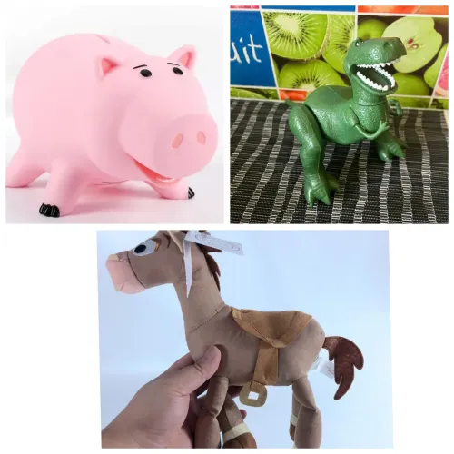 3 boneco toy story Rex cavalo porquinho , amigos do Woody buzz slinky Jessie 