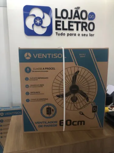 Ventilador de Parede 60cm Ventisol Bivolt 200W - Novo