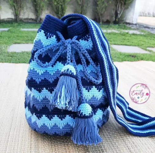 Bolsa Zoe de crochê - Artes da Emily