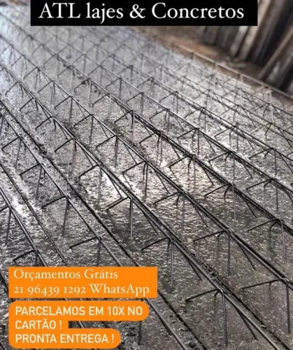 Lajes pré fabricada - 10x cartão s/ juros