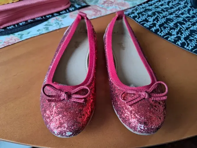 Sapatilha Infantil Glitter Vermelha Tyrol - Tamanho 34