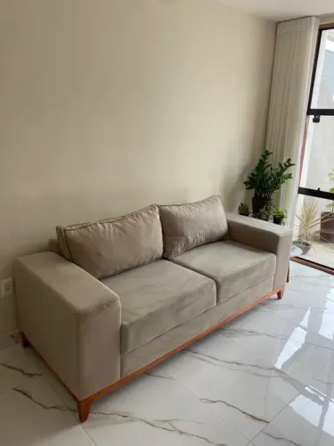 Sofá 3 lugares luxo espuma D28 frete grátis R$ 1.699,99 a vista 