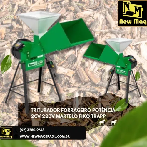 Triturador Forrageiro 2Cv 220V Martelo Fixo Trapp