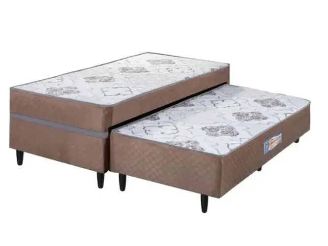 Cama Box solteiro com auxiliar açucena ortopédica D28 5cm