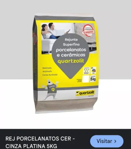 5kg rejunte Porcelanatos e Cerâmicas Quartzolit acabam superfino branco ou cinza platina