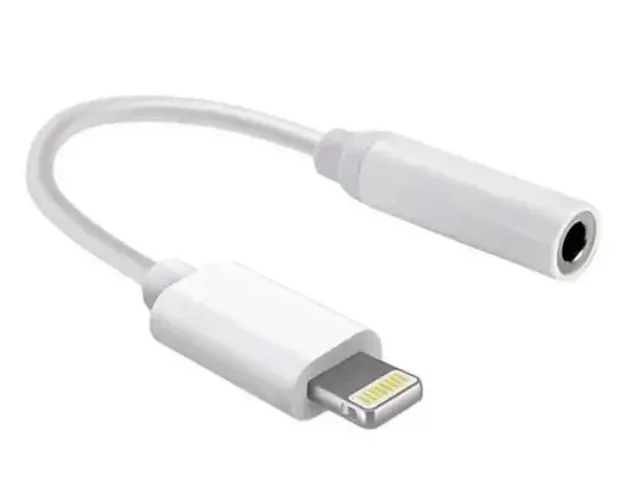 Adaptador Fone de Ouvido iPhone P2 p/ Lightning iPhone 7 8 X 11 12 13 14