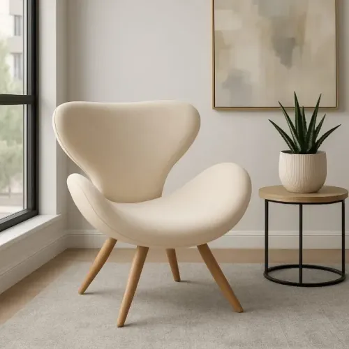 Poltrona Design Moderno com Base Giratória - Conforto e Estilo para sua Casa!