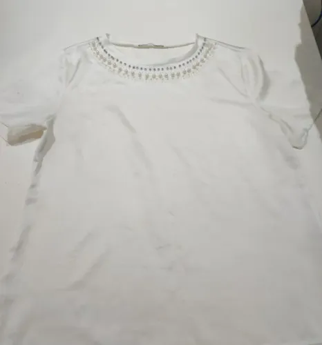 blusa ak urban cetim tamanho 42 detalhe em perola