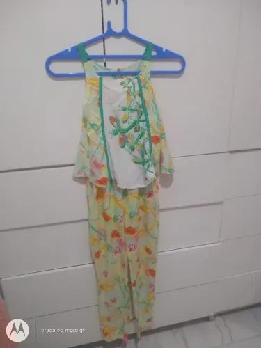 Macacão infantil Tam 8 anos