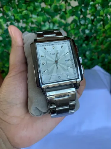 Relógio LIGE Quadrado Masculino Elegante
