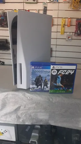 PS5 DISCO + 01 JOGO DA FOTO. ACEITO PS4 SLIM + 2100,00. LOJA 