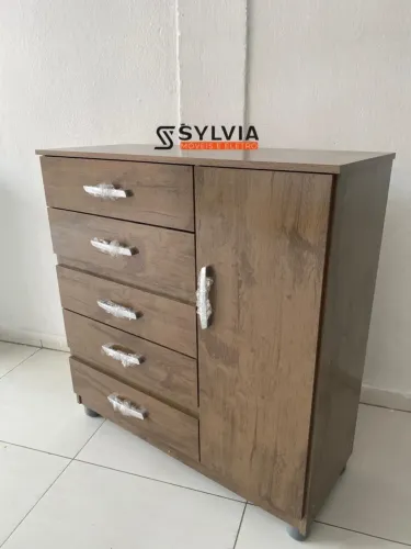 COMODA 05 GAVETAS COM SAPATEIRA DE PROMOÇÃO