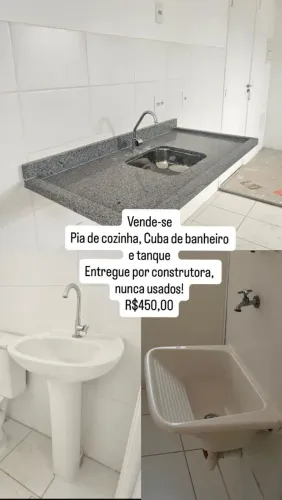 Pias de cozinha e banheiro