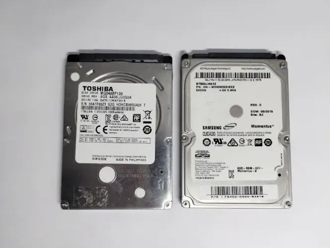 Kit 2 hd notebook: 500 gb e 1 tb - Com defeito