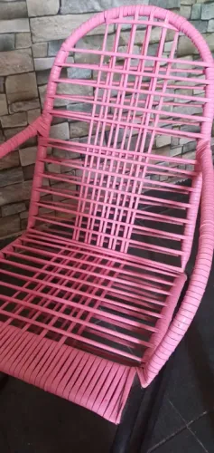Cadeira de Balanço Infantil Rosa