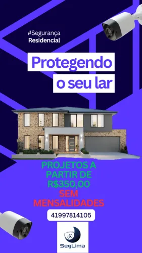 Câmera de Segurança + Instalação - Projetos A Partir de R$350,00 Sem mensalidades.