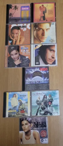 Combo c/ 10 CD'S Trilha de Novelas Internacional e Trilhas de Filmes.